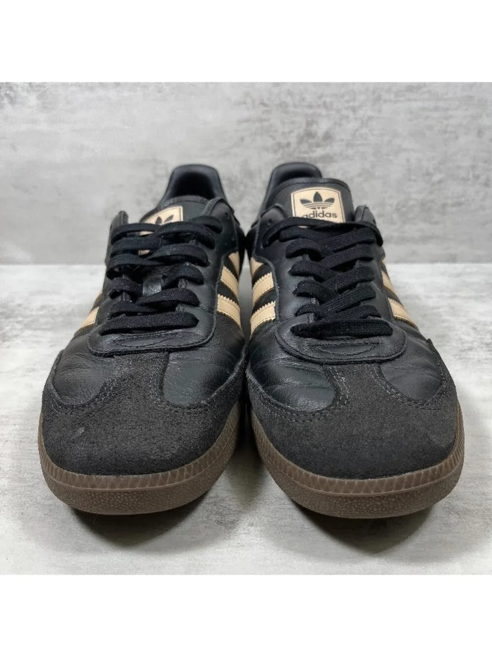 Adidas Samba OG Sneakers - Men's Size 10.5 - Black Beige